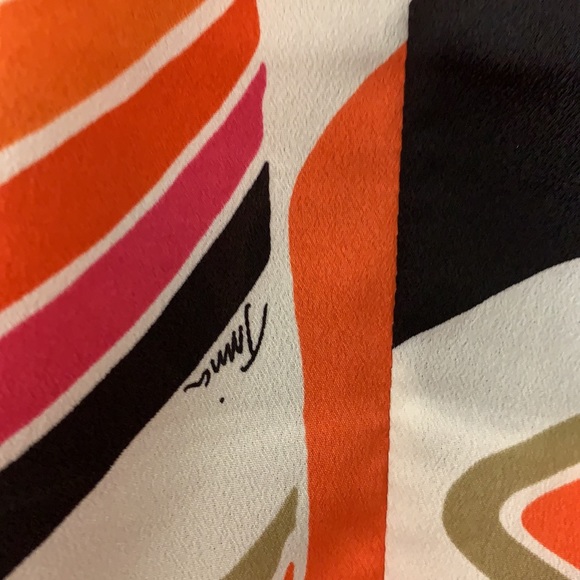 Trina Turk multi colored blouse sz M - Picture 4 of 8